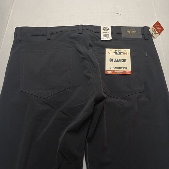 Dockers Pants Men's 40x32 Black Go Jean Cut Straight Fit Performance Stretch - Picture 9 of 9